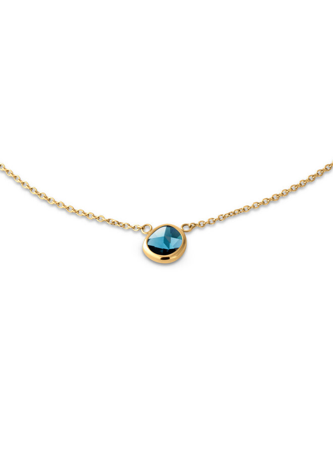 Melano Friends ketting Layla CZ Montana Goudkleurig