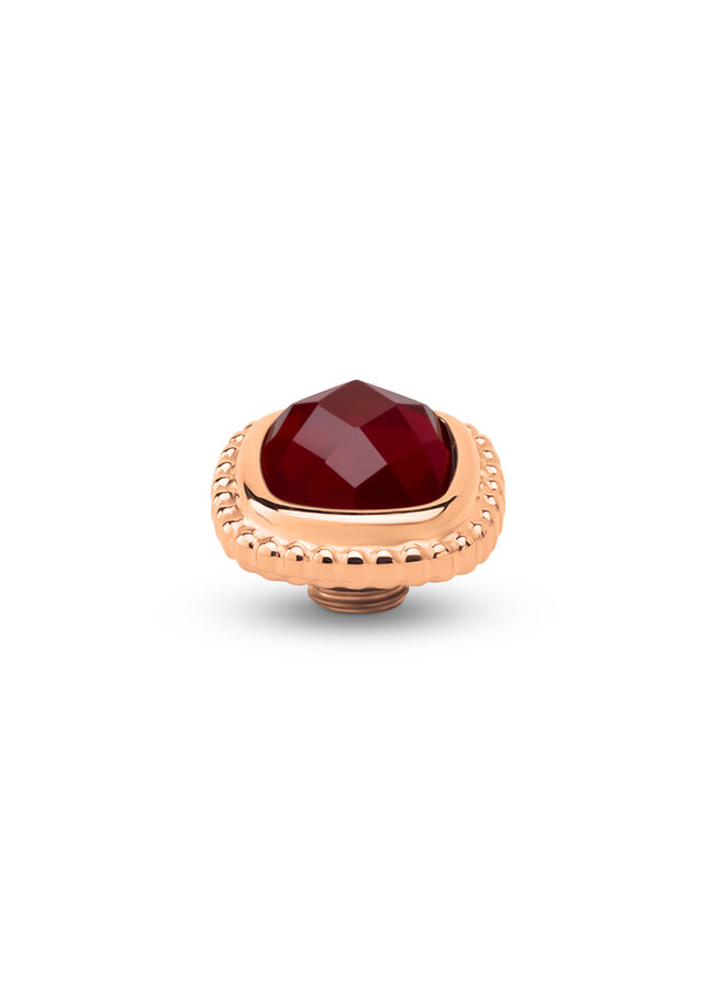 Melano Vivid meddy Bali CZ Square Cherry Rosékleurig