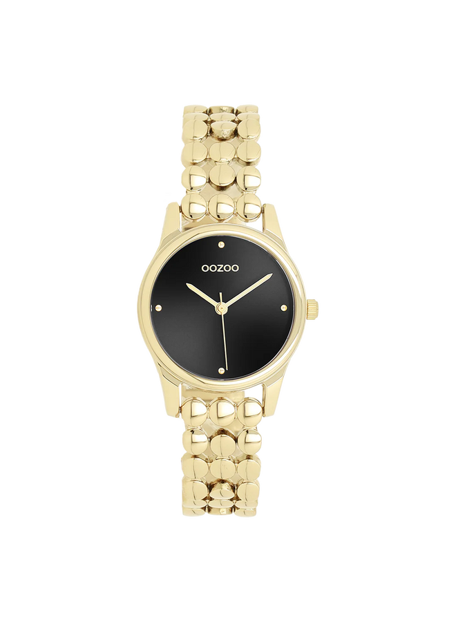 OOZOO Timepieces horloge C11634 Goudkleurig/Zwart