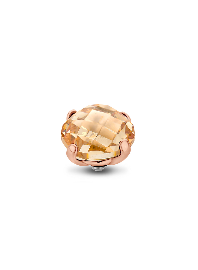 Melano Twisted meddy Facet Bold 10 mm Golden Shadow Rosékleurig