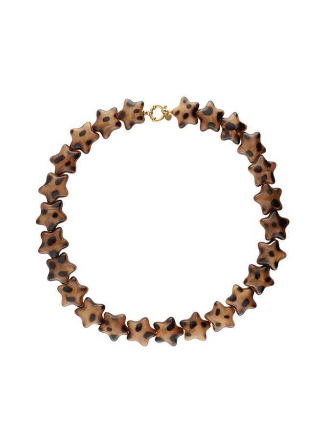 My Jewellery ketting Sterren Panterprint/Goudkleurig