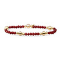 Sparkling Jewels armband Bold Mix Ruby Quartz Goudkleurig