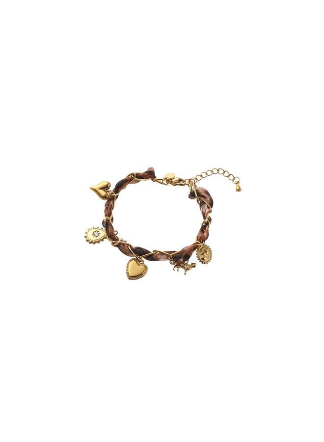 Day & Eve armband B56041-2 Luipaard/Goudkleurig