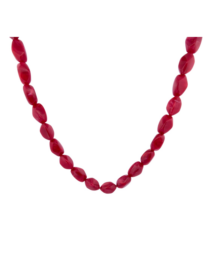 Day & Eve ketting N56501-2 Burgundy/Goudkleurig