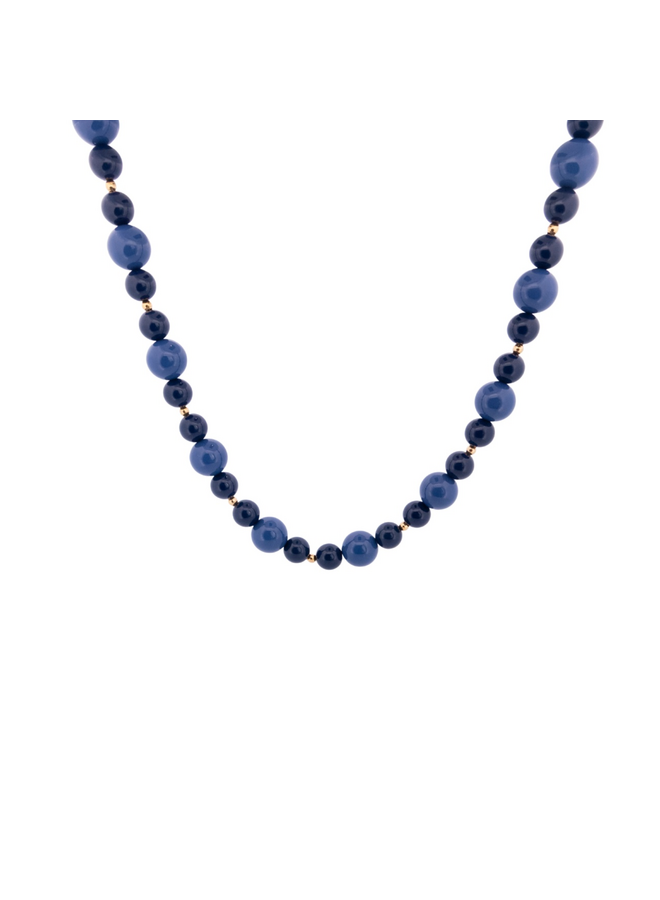 Day & Eve ketting N56508-3 Blauw/Goudkleurig