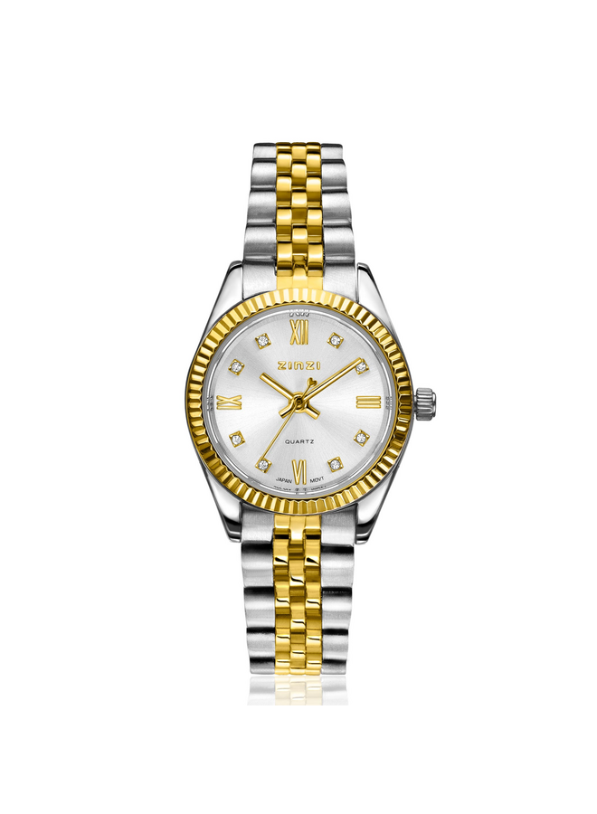 Zinzi horloge Mini Iconic ZIW2733 Zilver-/Goudkleurig