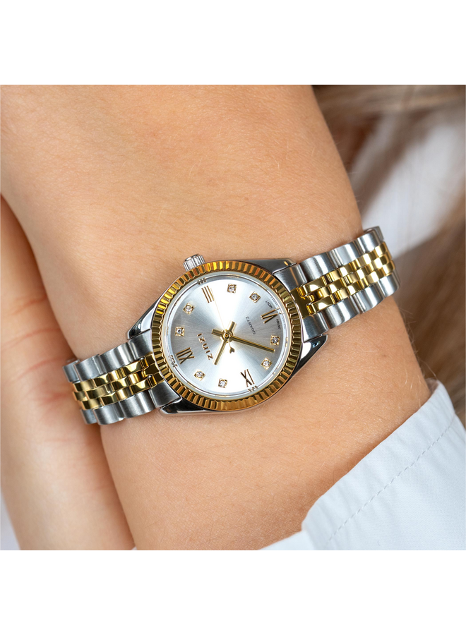 Zinzi horloge Mini Iconic ZIW2733 Zilver-/Goudkleurig