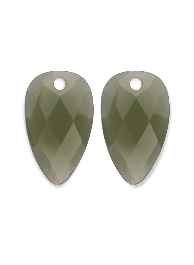 Sparkling Jewels oorbel Edelstenen Blossom Lime Jade