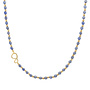 Sparkling Jewels ketting Link Blue Aventurine Goudkleurig