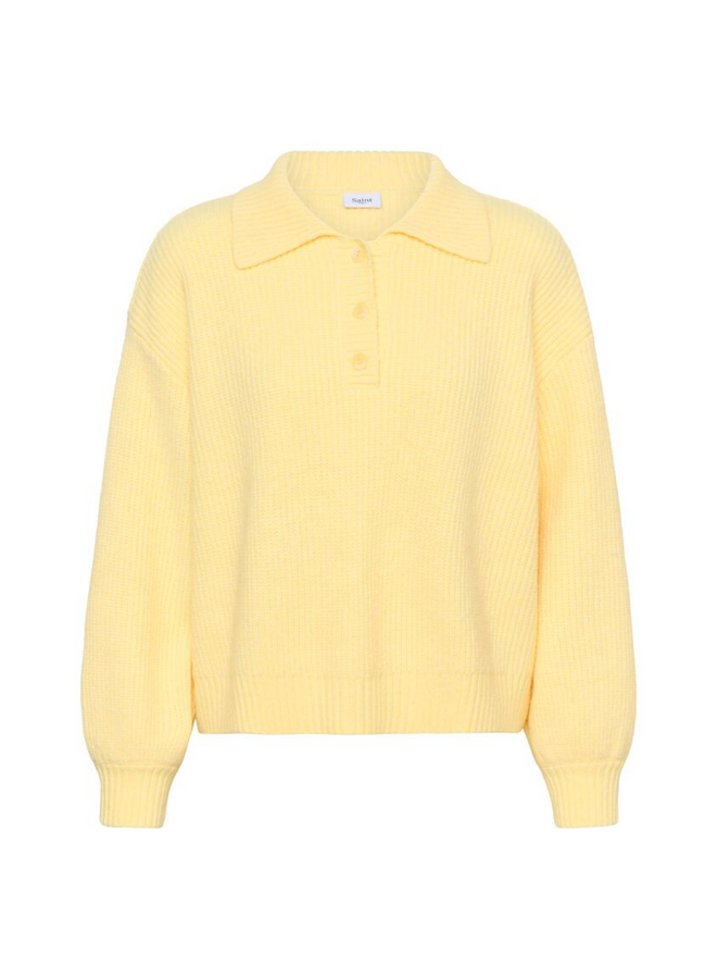 Trui OttolineSZ Polo Lemon Drop Melange