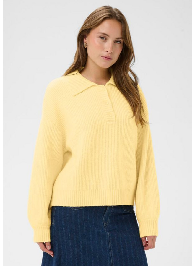Trui OttolineSZ Polo Lemon Drop Melange