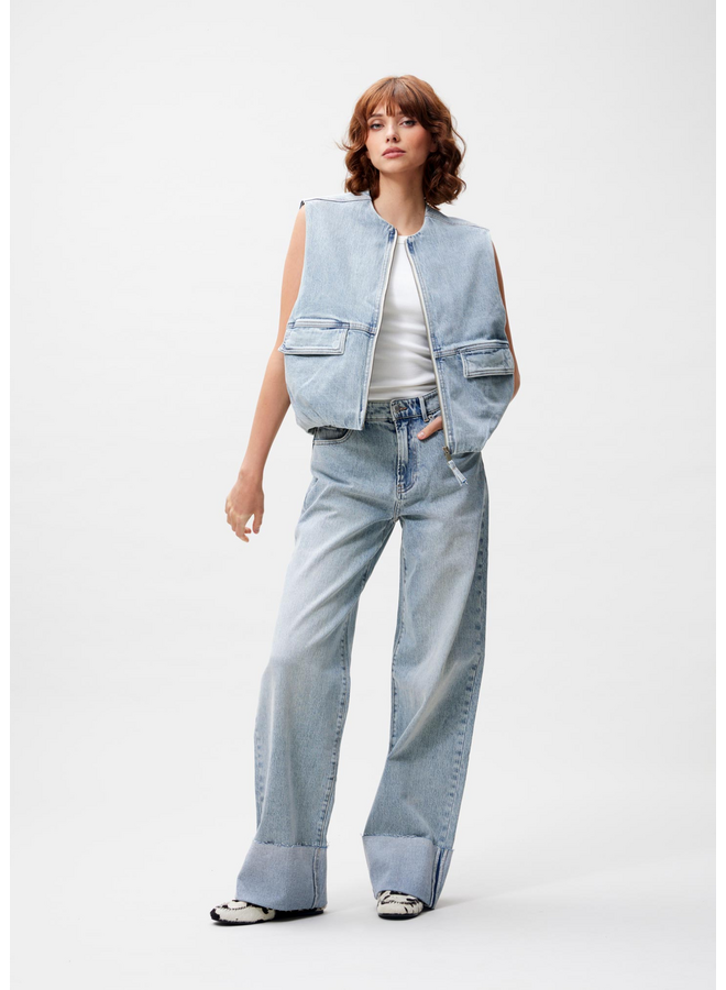Gilet Denim Light Blue