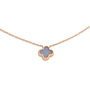 Melano Friends ketting Larissa Blue Lace Agate Rosékleurig