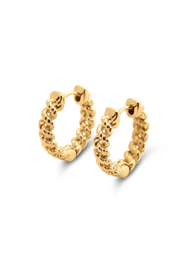 Melano Friends oorbellen Rosie Goudkleurig