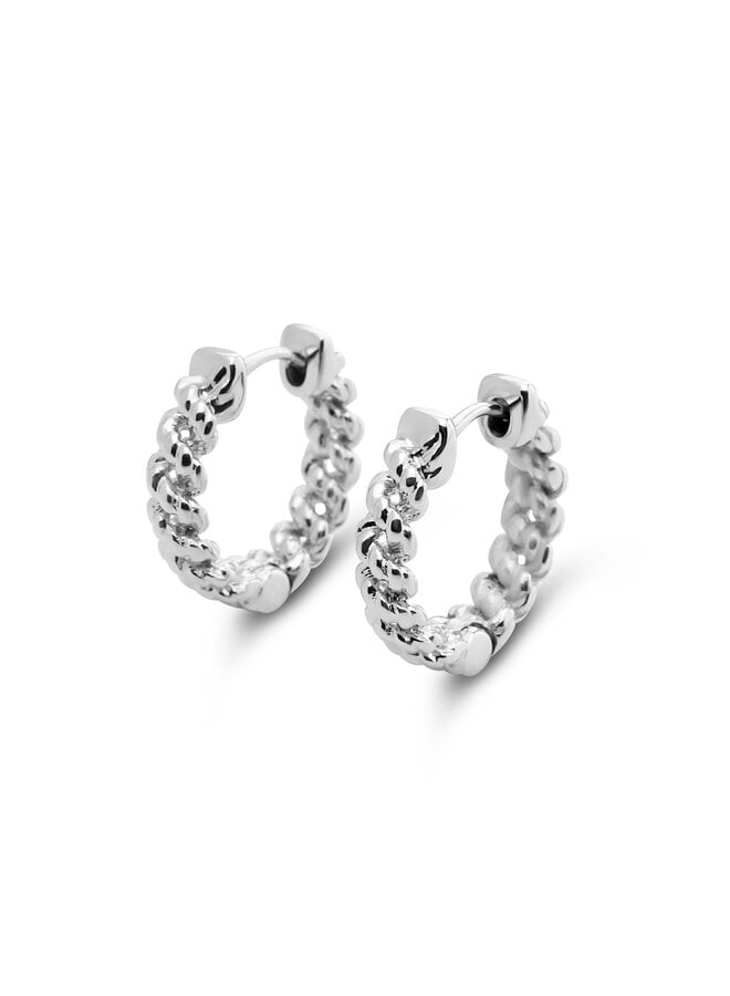 Melano Friends oorbellen Rosie Zilverkleurig