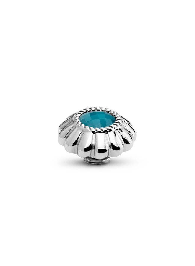 Melano Vivid meddy Imperial Teal Zilverkleurig