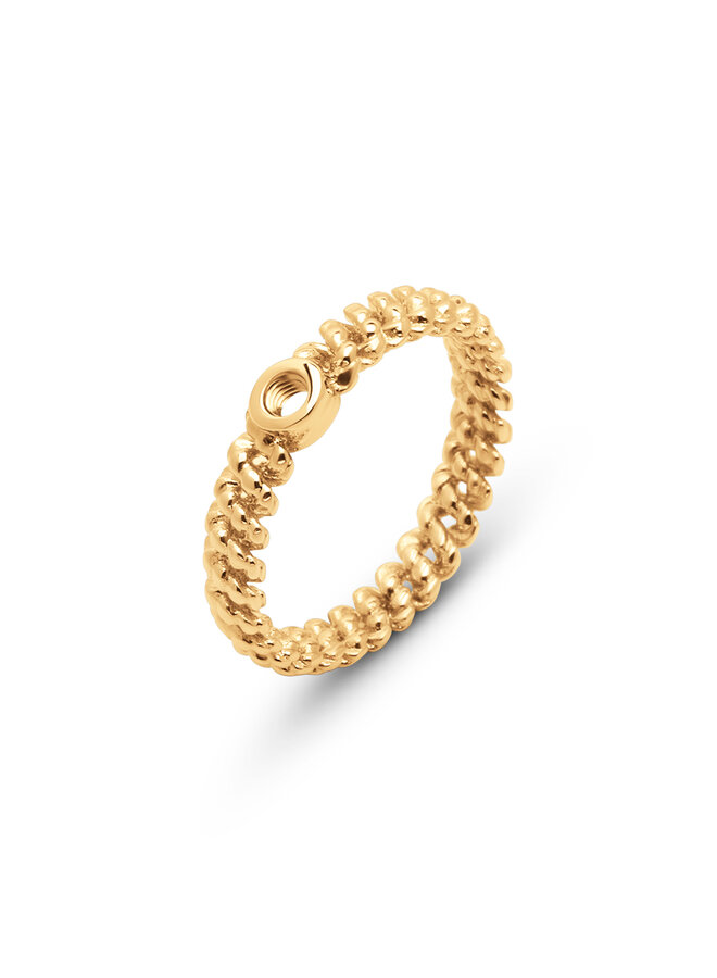Melano Twisted ring Taria Goudkleurig