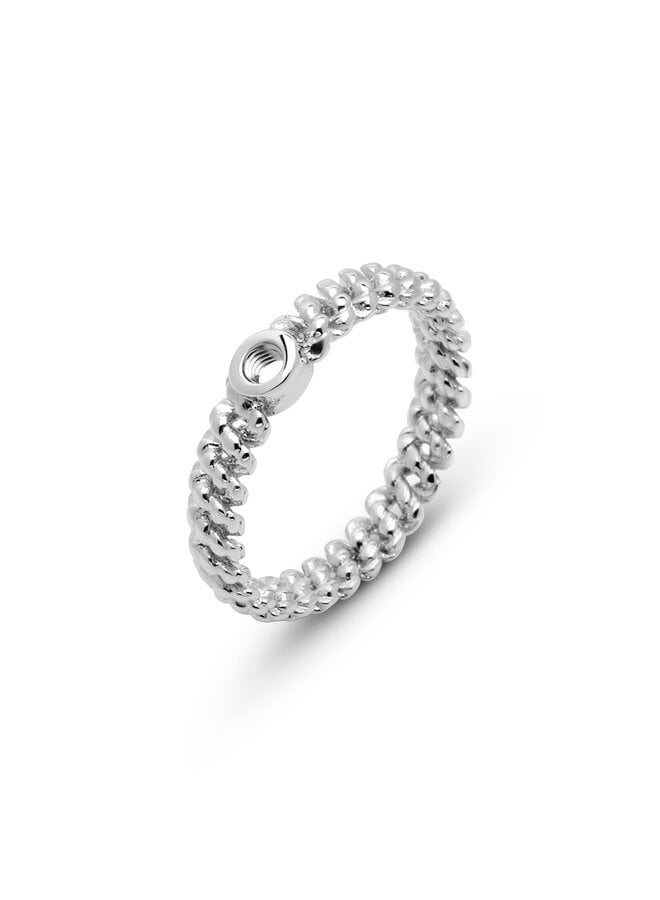 Melano Twisted ring Taria Zilverkleurig