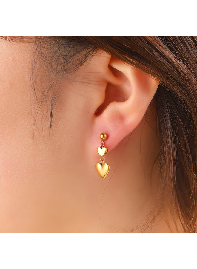 Day & Eve oorbellen E61184-2 Goudkleurig