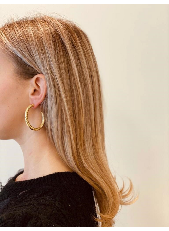 LOTT. oorbellen Cobra M Goud Verguld