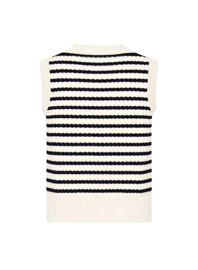 Top UlvaMD Navy/White Stripe