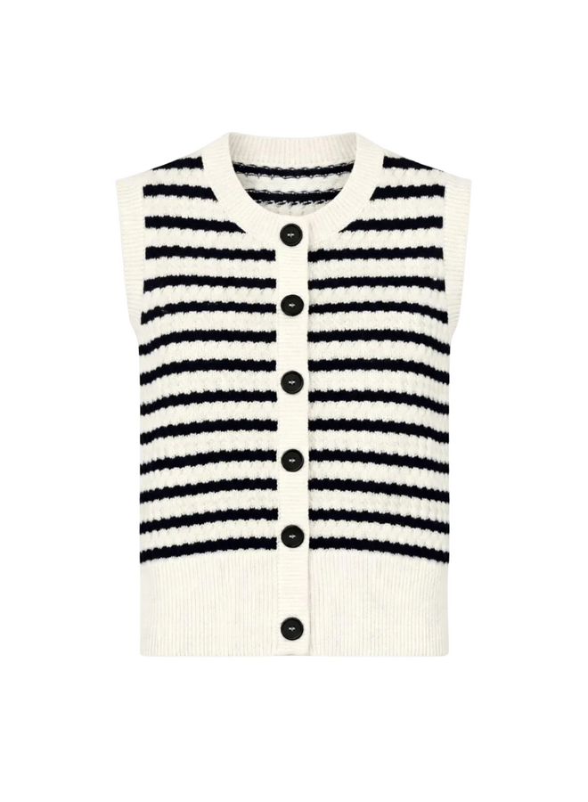 Top UlvaMD Navy/White Stripe