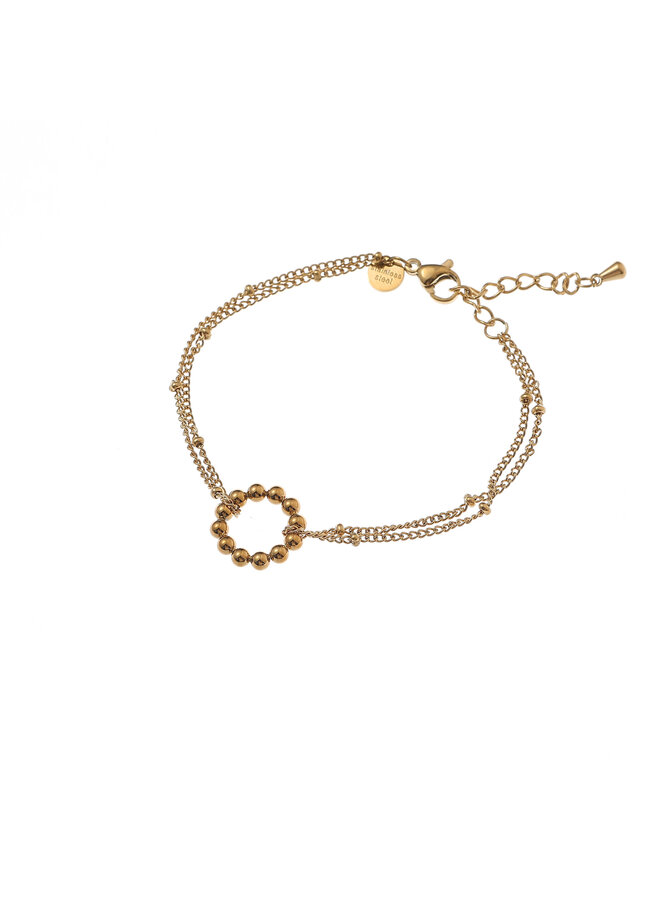 Day & Eve armband B61300-2 Goudkleurig