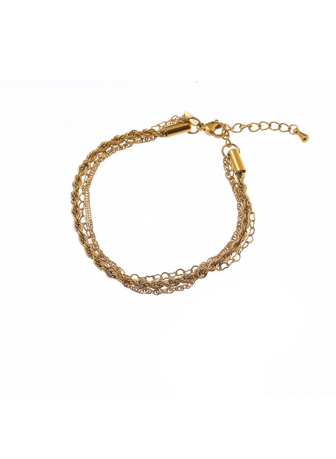 Day & Eve armband B61303-2 Goudkleurig