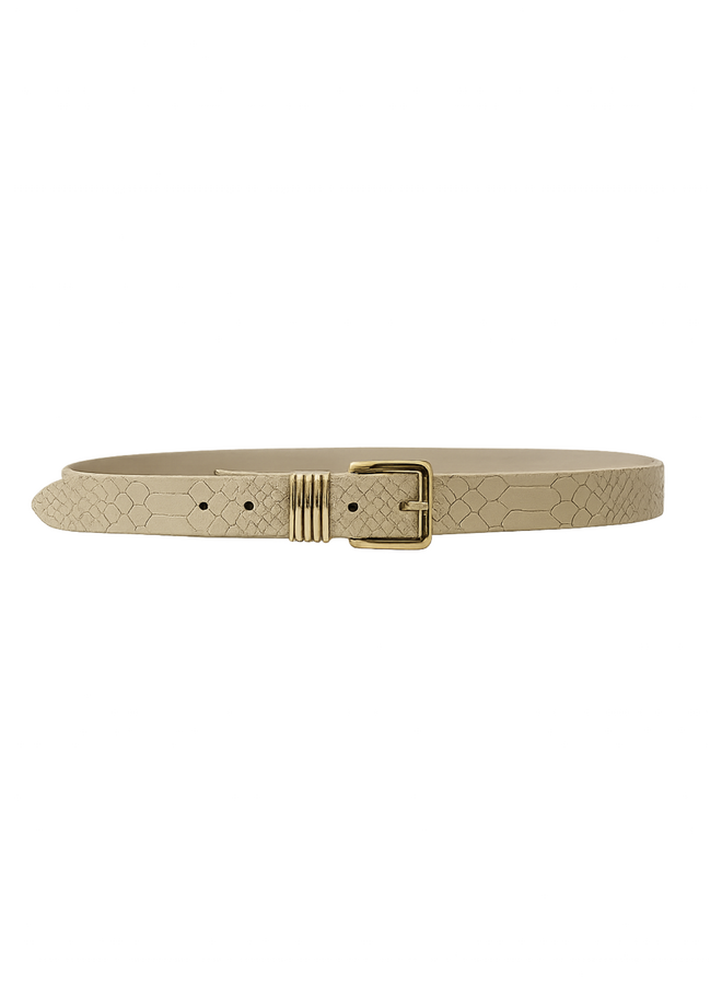 Elvy riem Scale 25950 Ecru/Goudkleurig