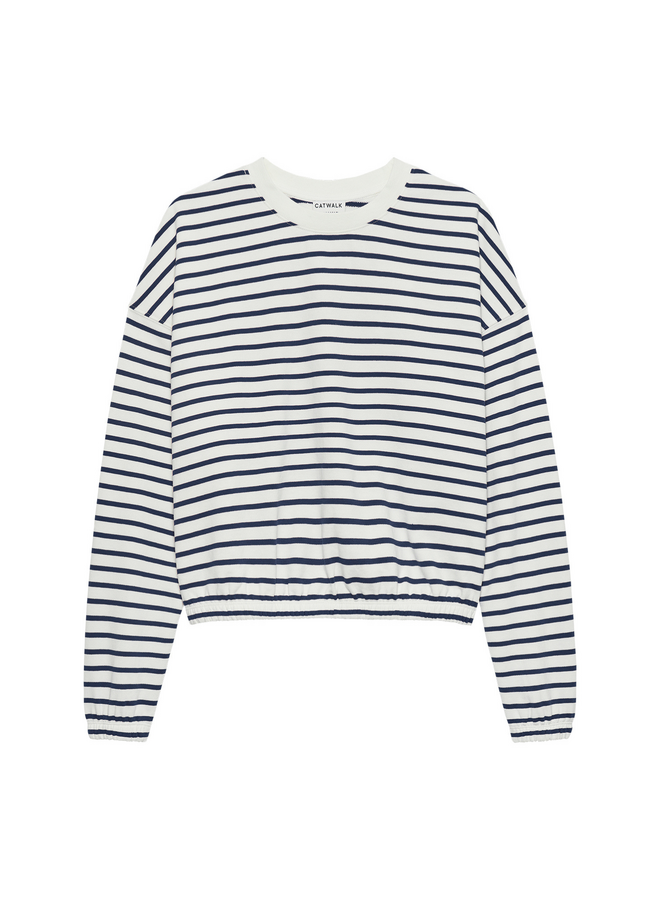 Sweater Striped Navy Blazer