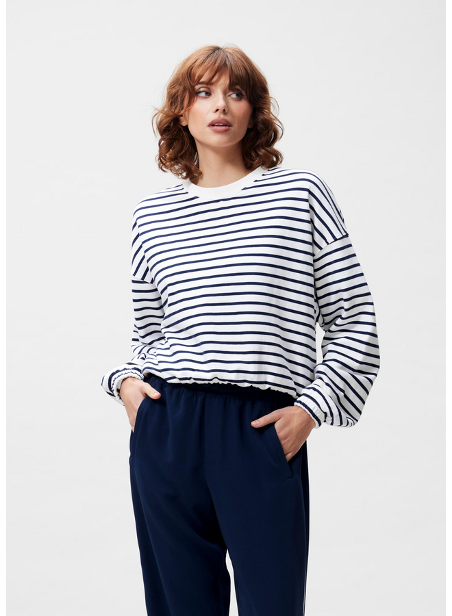 Sweater Striped Navy Blazer