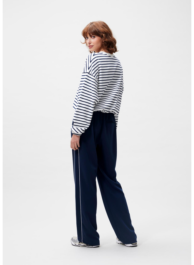 Sweater Striped Navy Blazer