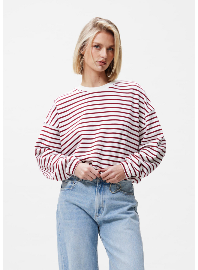 Sweater Striped Rhubarb