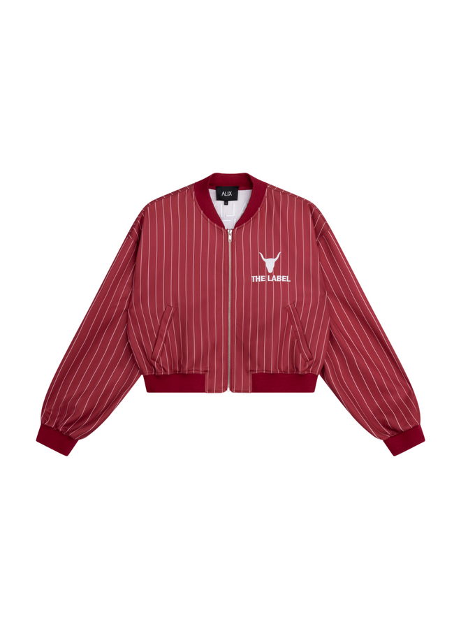 Jack Pinstripe Cerise