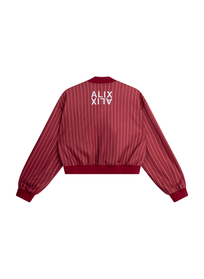 Jack Pinstripe Cerise