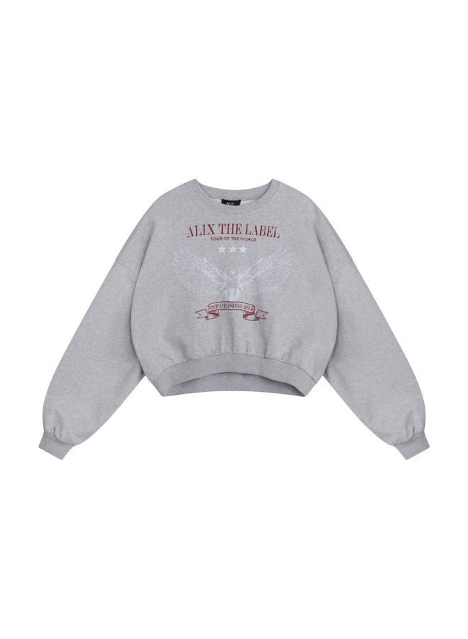 Sweater Eagle Light Grey Melange