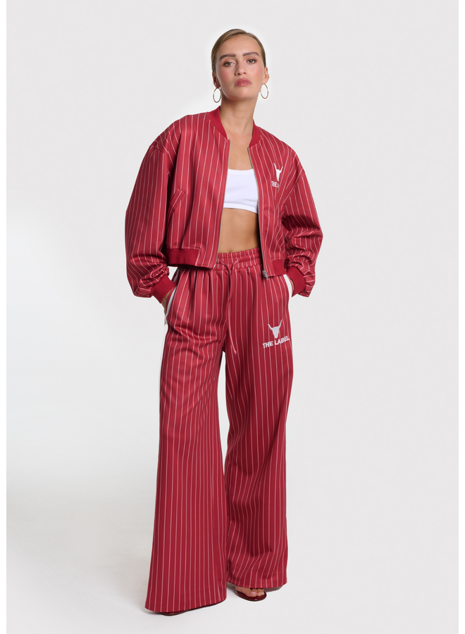 Broek Pinstripe Cerise