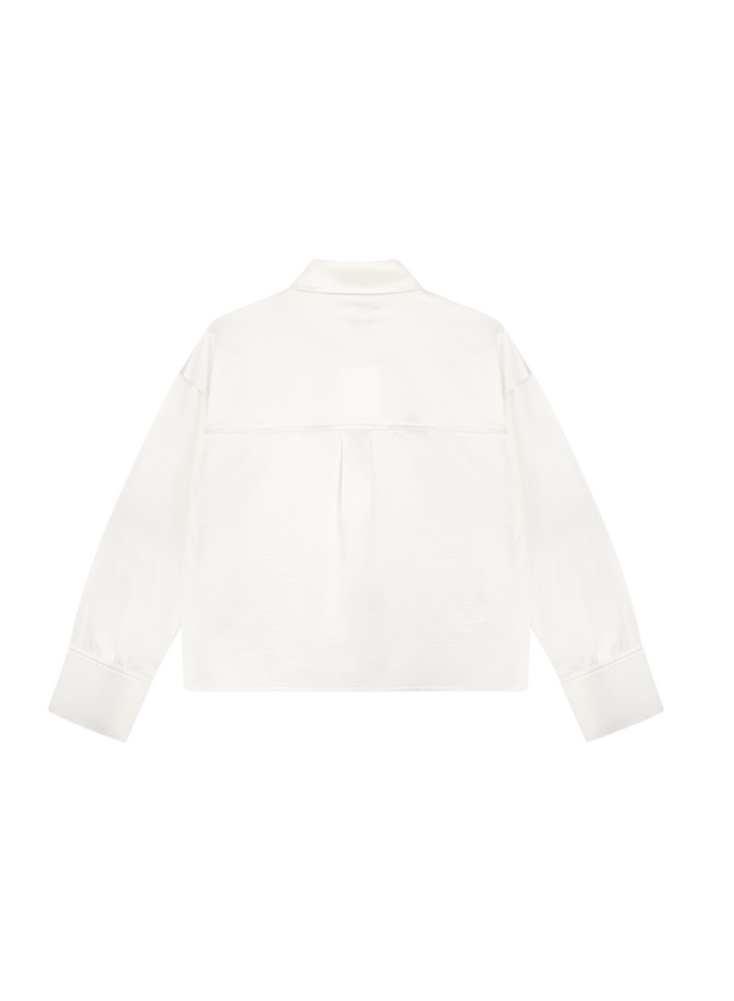 Blouse Subtie Satin Soft White