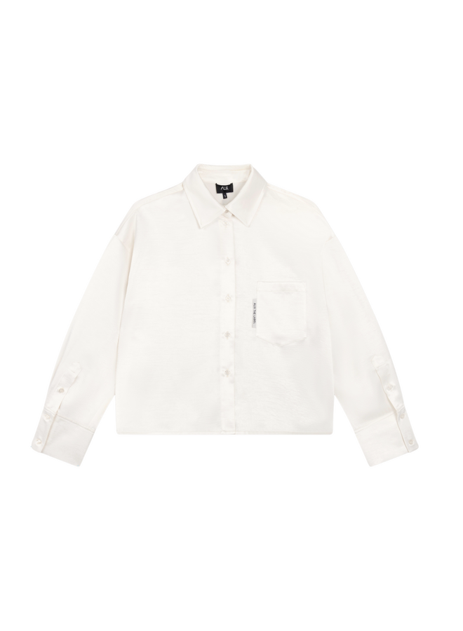 Blouse Subtie Satin Soft White