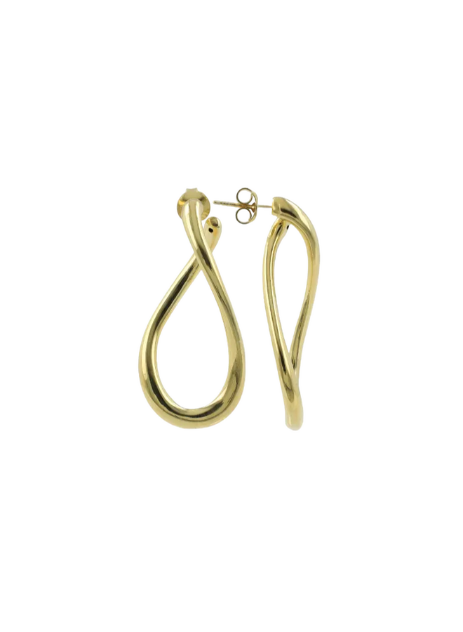 LOTT. oorbellen Bridget M Goud Verguld