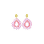 LOTT. oorbellen Robin S Bubble Pink/Goud Verguld