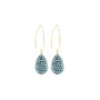 LOTT. oorbellen Amy S Teal Blue/Goud Verguld