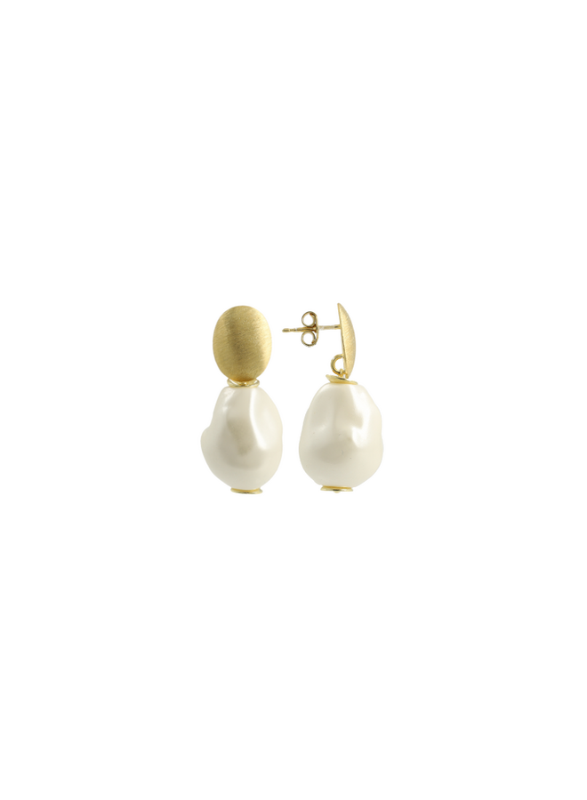 LOTT. oorbellen Bailey S Parel/Goud verguld