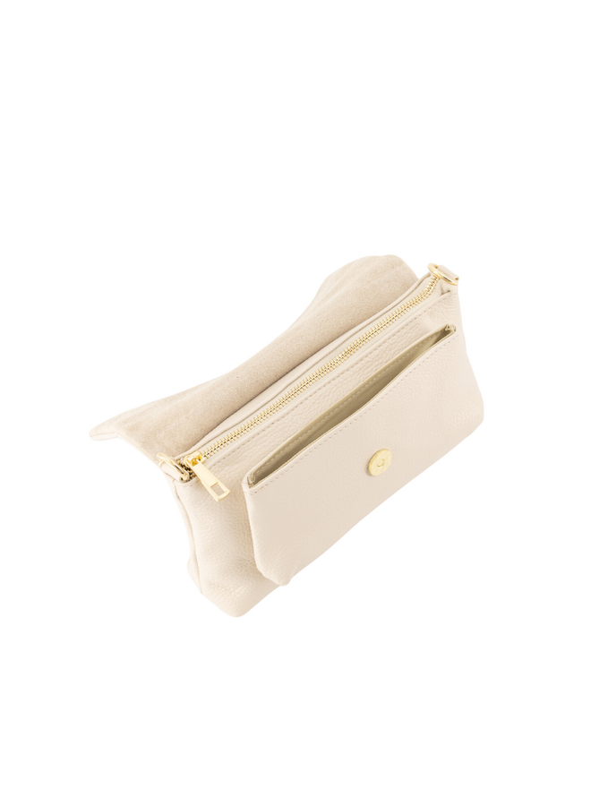 Jewelz tas Jade Classic Grain Ecru/Goudkleurig