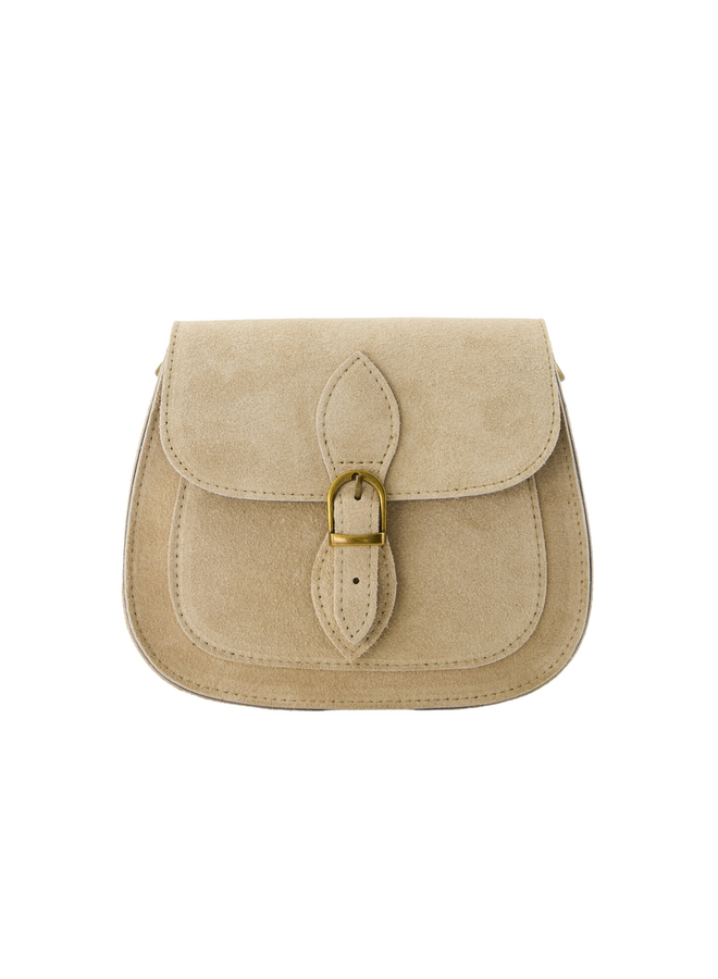 Jewelz tas Sola Suède Zand/Goudkleurig