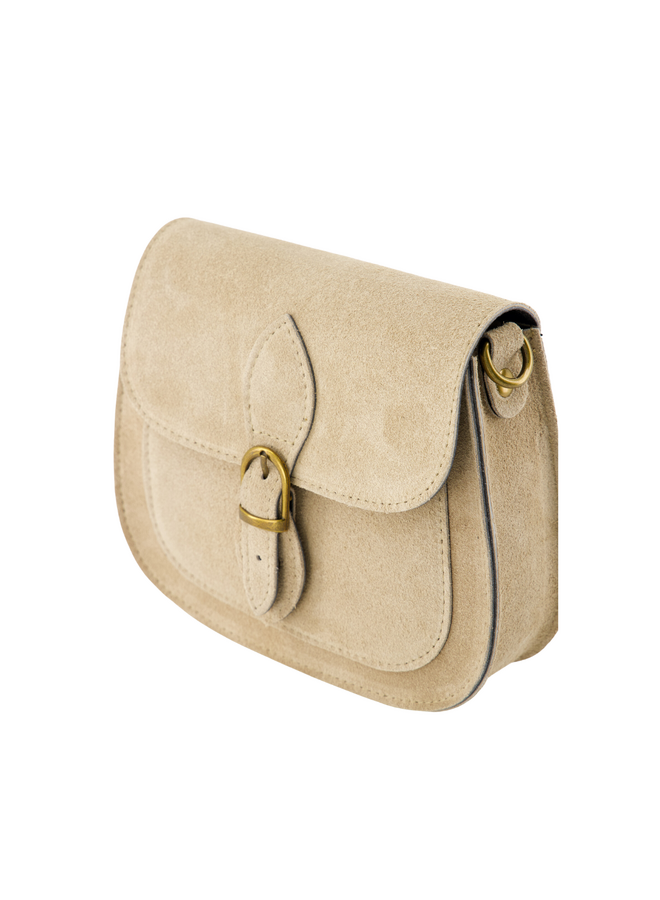 Jewelz tas Sola Suède Zand/Goudkleurig