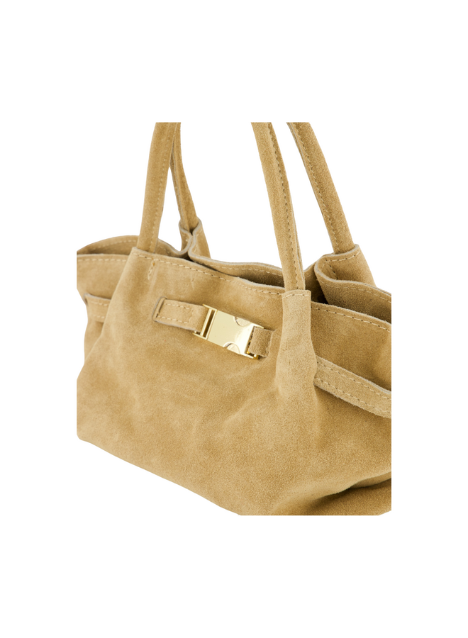 Jewelz tas Leonie Suède Zand/Goudkleurig