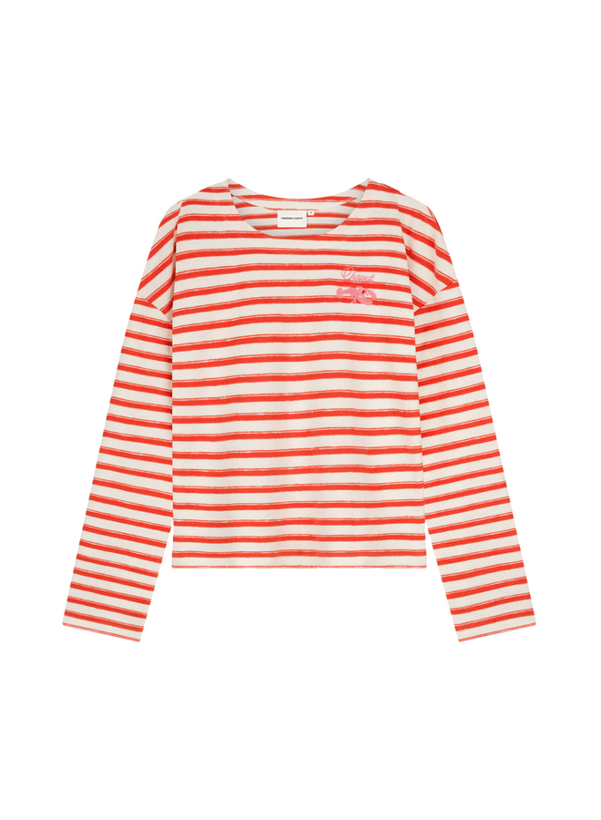 Top Celina Cosy White/Tangerine Tango