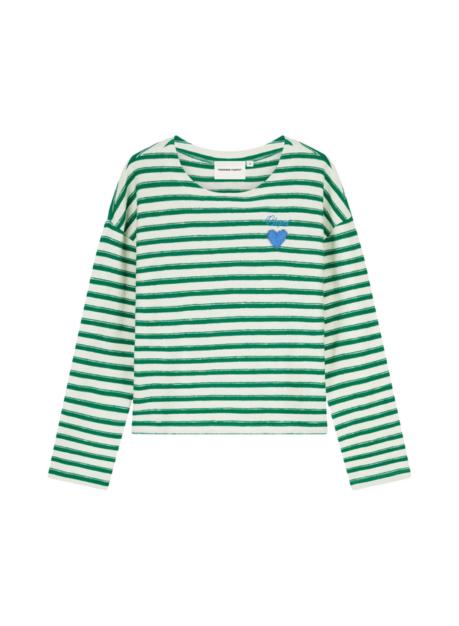 Top Celina Cosy White/Green