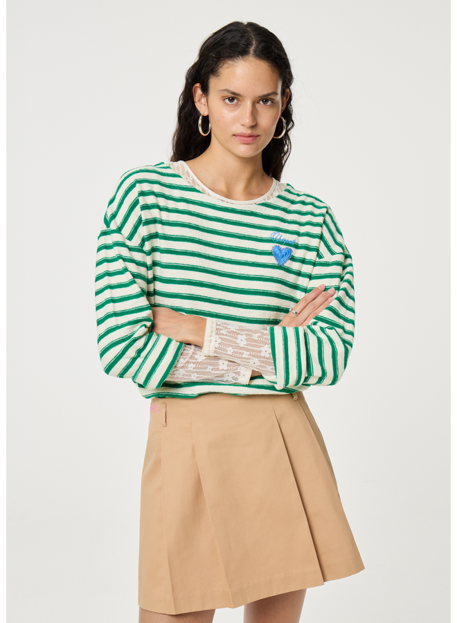 Top Celina Cosy White/Green